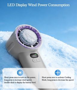 Versatile Gift Box <b>Usb</b> Handheld <b>Mini</b> Portable Folding <b>Fan</b> Digital <b>Fan</b> White Plastic Hand <b>Fan</b> - Product Image 2