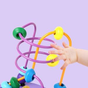 Juguete de Madera Montessori para Niños, Circuito de Rodillos Colorido, Laberinto de Cuentas, Regalo de Cumpleaños para Niños Pequeños, Unisex - Product Image 3