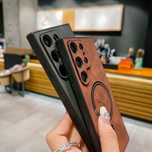 Ốp điện thoại nam châm chất lượng cao màu nâu hươu dành cho Samsung Galaxy S25 S24 Plus S23 S22 Ultra - Product Image 2