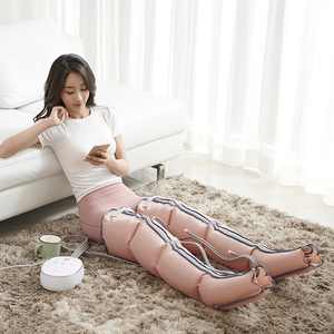 Bottes de massage des jambes à <span class=keywords><strong>compression</strong></span> d'air pour la prévention de la thrombose avec 4 chambres d'air, rechargeables et portables - Product Image 1