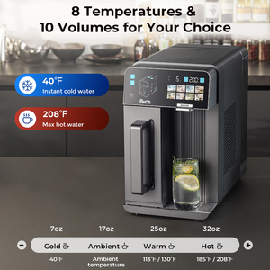 Hộ gia đình thẩm thấu ngược Máy tính để bàn nóng lạnh RO Máy lọc nước với bình di động - Product Image 5