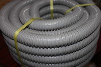 Conduits flexibles en PVC gris Tuyau d'eau flexible pour jardin Tuyau flexible pour conduits d'air en PVC