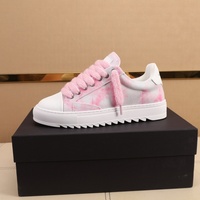 Scarpe Sportive Casual Leggere con Rialzo, Allacciate, in Denim e Rete, Punta Tonda, Ricamate, Multicolore