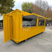 Café-restaurant préfabriqué en conteneur à prix de gros avec cuisine complète, bar en conteneur, café mobile en conteneur maritime