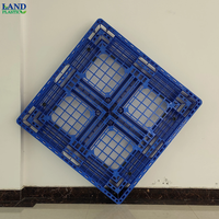 Palette industrielle en plastique à six roues, à plateau ouvert, capacité dynamique de 1 tonne, charge statique de 4 tonnes, maille antidérapante, entrée 4 directions, résistante à la corrosion, non corrosible