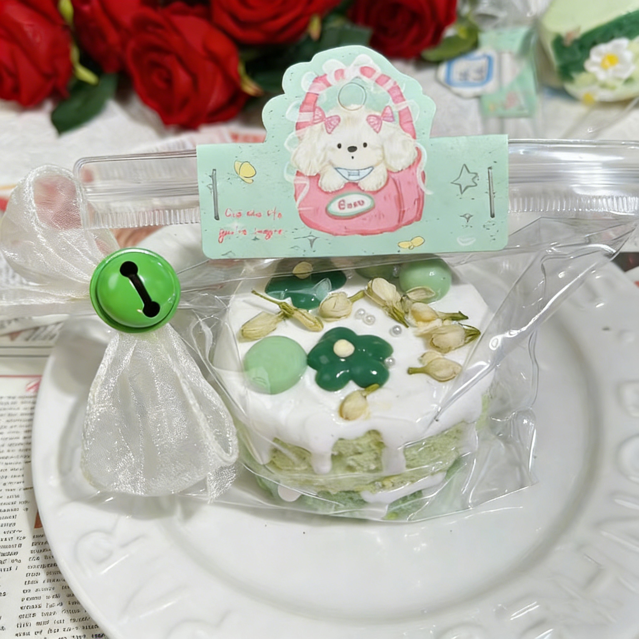 Gâteau double couche au bourgeon de neige au jasmin Squishy[230g]