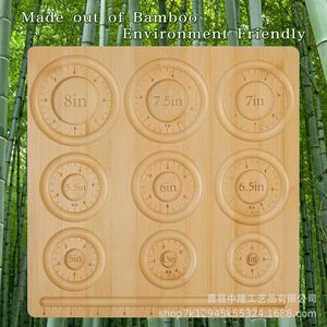 Tablero de madera para abalorios, placa de diseño de joyería de 8 pulgadas de diámetro para hacer pulseras, collares, manualidades, accesorios hechos a mano, bandeja de exhibición - Product Image 3