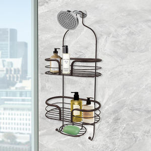 Hot Selling Hanging <strong>Shower</strong> Organizer Rack Wall Mounted <strong>Shower</strong> <strong>Caddy</strong> with <strong>Over</strong> <strong>Shower</strong> Head for Bathroom - Product Image 2