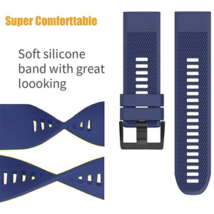 Bracelet en silicone sport 22 mm 26 mm pour Garmin <span class=keywords><strong>Fenix</strong></span> <span class=keywords><strong>5</strong></span> Plus 5x <span class=keywords><strong>Sapphire</strong></span> 6 6X 7 7X 8 8Pro Epix Pro 970 965, bracelet de montre à libération rapide - Product Image 5