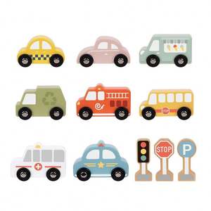 Jouets populaires pour enfants 2026, ensemble de 9 modèles de voitures pour enfants, jouets éducatifs en bois, mini-modèles de voitures - Product Image 6