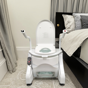 <span class=keywords><strong>Chaise</strong></span> <span class=keywords><strong>de</strong></span> toilette auxiliaire pour personnes âgées avec coussin <span class=keywords><strong>rehausseur</strong></span> - Product Image 1