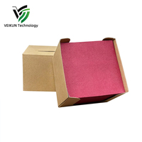 Boîtes de serviettes jetables personnalisables VEIKUN en pulpe de bois vierge, sans poussière, pour fêtes/banquets/cocktails