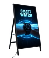 Panneau publicitaire LED lumineux de grande qualité pour trottoir, présentoir de type A, boîte à lumière pour affichage de poster sur trottoir pour magasin de détail