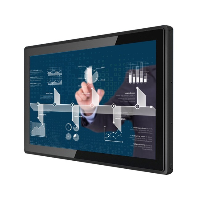 Open Frame Integrated 17 Inch Industrial Touch Screen All in One Computer Panel PC Linux Ubuntu IP67 for Industrial Site Control