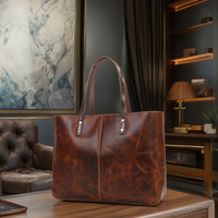Sacs Fourre-Tout de Luxe pour Femmes, Grande Marque, Sacs à Main sur Mesure en Cuir Véritable de Vache Huilée, Sacs de Luxe pour Femmes