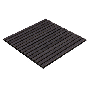 Parete interna pannello acustico <span class=keywords><strong>legno</strong></span> MDF <span class=keywords><strong>doghe</strong></span> con impiallacciatura per animali domestici rovere nero 60x60 <span class=keywords><strong>cm</strong></span> - Product Image 2