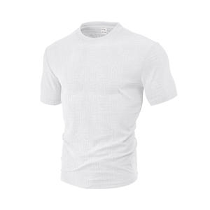 Polo de Manga Corta para Hombre, Estilo Casual, Holgado, Transpirable, Cuello Redondo, en Blanco, Azul Marino, Negro, Borgoña, Caqui Claro - Product Image 3