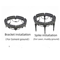 Extérieur Étanche IP65 Palmier Anneau Lumière Pilier Romain Tenant Arbre Lampe RGB 18W Jardin Paysage Arbre Câlin Lampe
