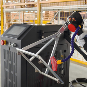 Machine de nettoyage à impulsions portative JPT MOPA 300W 500W pour pièces automobiles, style valise, machine de nettoyage au laser à impulsions - Product Image 5
