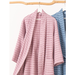 Albornoz Infantil de Algodón 100% Personalizado, Barato, al por Mayor, Albornoz Infantil de Estilo Waffle - Product Image 4