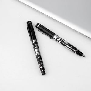 Stylo bille en métal avec logo personnalisé, carte du monde, noir et argent, cadeau promotionnel pour le bureau, stylo de promotion pour les entreprises, vente en gros - Product Image 3