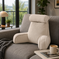 Coussin de dossier de lit en velours côtelé, grand coussin de lecture pour tête de lit, canapé, soutien lombaire, coussin en mousse pour adulte