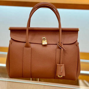 Tốt Nhất Người Bán Sang Trọng Của Phụ Nữ Cổ Điển Da Chính Hãng Túi Xách Thời Trang Hai Tay Cầm Zip Đóng Cửa Xách Tay Kẹo Thiết Kế Polyester - Product Image 1