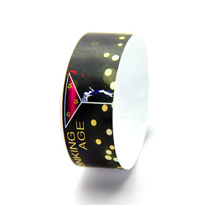 Bracelet NFC en papier imprimé jetable personnalisé, bracelet RFID pour l'admission aux événements et festivals, identification des visiteurs - Product Image 2
