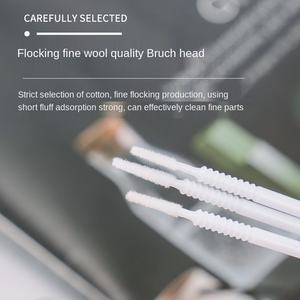 Extensiones de Pestañas Blancas Extra Largas, Microcepillo para Pestañas, Espuma Limpiadora, Pinzas, Limpiador a Prueba de Agua, Plástico Ecológico - Product Image 3