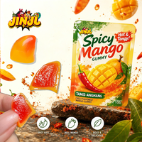 Nouveauté 2026 : Bonbons gélifiés 3D fourrés à la mangue épicée-sucrée style mexicain – Un délice halal pour le thé de l'après-midi, bonbons gélifiés portables