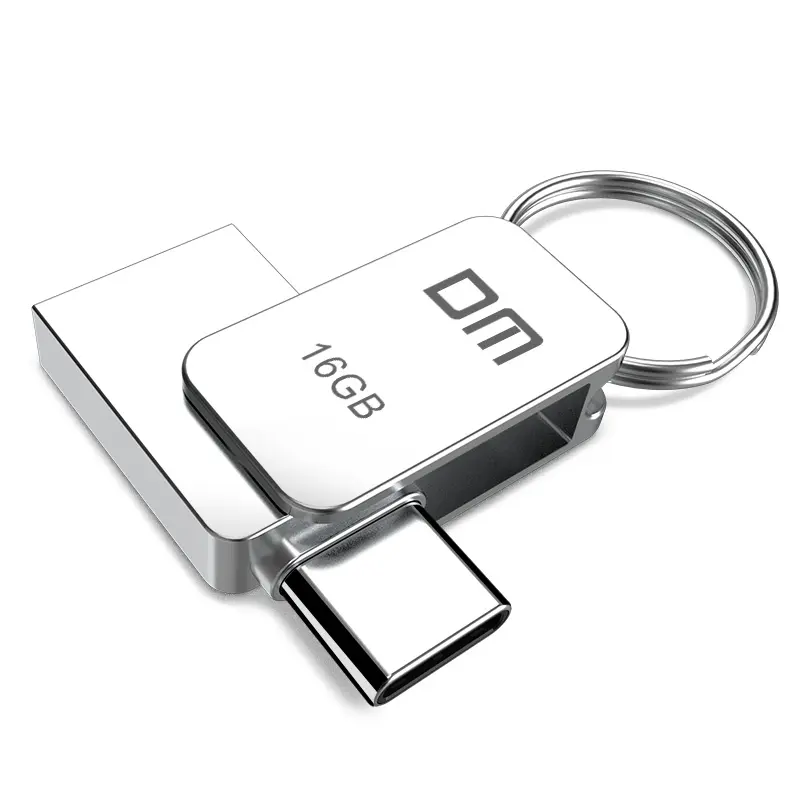 Stik USB Logam Mini Tipe C, Flash Drive USB 3.0 Tipe C untuk Perangkat Tipe C dan PC
