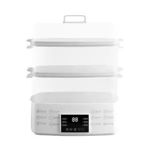 Factory Supply multi electric sweet corn steamer dim sum electric steamer cooker for food square 1L/2L/3Lelectric steamer pot
