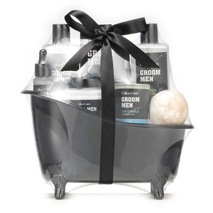 Kit da <span class=keywords><strong>uomo</strong></span> all'ingrosso gel doccia scrub corpo bagno spa cura di sé <span class=keywords><strong>set</strong></span> regalo di lusso forniture da bagno profumo etichetta privata <span class=keywords><strong>set</strong></span> regalo da bagno - Product Image 2