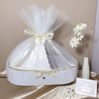 Nouveau-né bébé panier-cadeau faveurs de douche de bébé boîtes de bonbons de friandises au chocolat avec ruban bébé fille nouveau-né fournitures de fête
