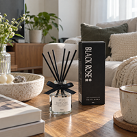 Diffuseur de parfum d'ambiance OEM & ODM 50 ml avec bâtonnets en rotin pour la maison, la chambre et le bureau
