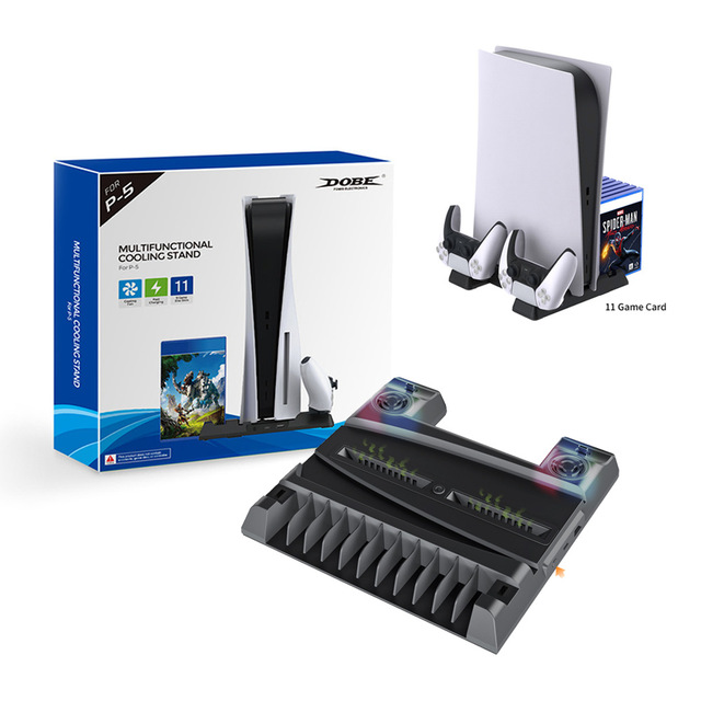 GEME Factory Wholesale for Console Cooling Fan Charging Base Vertical Stand Game Disc Storage Controller Support ABS Material