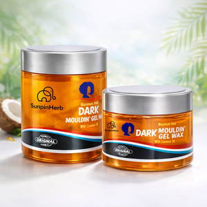 Cera en Gel de Coco Marroquí 250ml Fijación Máxima Sin Residuos Blancos Gel Estilizador para Bordes y Peinados para Trenzas, Locs y Cabello Afro OEM - Product Image 2