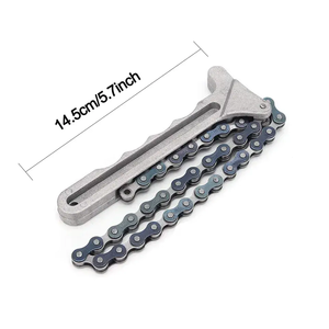 Offre Spéciale outils de réparation de voiture réglable voiture moteur <span class=keywords><strong>filtre</strong></span> à <span class=keywords><strong>huile</strong></span> chaîne poignée clé clé outils de suppression - Product Image 2