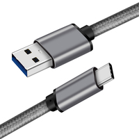 Cable USB 3.0 a Tipo C con Certificación ISO9001, Trenzado de Nailon, Flexible, 3A, 60W, Transferencia de Datos Rápida de 5Gbps