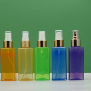 120ml 150ml square clear Colorful Blue purple <strong>pink</strong> Cosmetic <strong>Spray</strong> 120ml square Plastic Bottle - Product Image 1