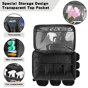 Multi Compartment <b>Tool</b> Duffle <b>Bag</b> With Removable Strap Water Resistant Universal Storage For Cleaning Supplies And <b>Tools</b> - Product Image 2