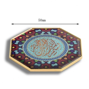 Imanes Metálicos Personalizados de Lujo con Diseño Octagonal Retro, Adhesivos Epoxi con Graffiti para Refrigerador - Product Image 6