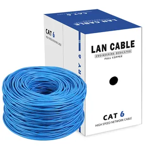 OEM LOGO 305m 1000FT Box UTP FTP SFTP Cat 5E Cat 6 Cable Cat5E Cat6A Cat6 Lan Network Ethernet Cable