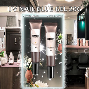 Gel Adhesivo UV LED para Uñas Postizas 20g, Pegamento Transparente para Pedrería en Tubo, Gel Constructor de Larga Duración para Extensión de Uñas DIY - Product Image 2