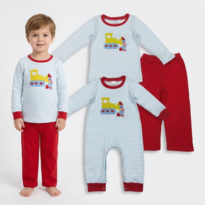 Ensemble de vêtements pour bébés filles, chemise à fermeture éclair brodée, pantalon à nœuds en forme de cœur, vêtements pour la Saint-Valentin - Product Image 2