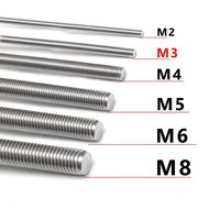 Wholesale Carbon Steel Galvanized M4 Threaded Rod Grade 4.8 Full Thread Stud Bolt DIN975 Available Sizes M8 M10 M20 25mm Length