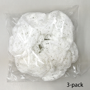 Elegan White Lace Scrunchie Hair Tie with Fashionable Design High Quality <b>Lightweight</b> & Elasticity for Women & Girls (16*4.5cm) - Product Image 2