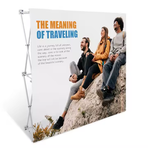 Modern Foldable Portable Iron Mesh Display Rack Wholesale for Annual Meeting Events Digital <b>Printing</b> Sign-In Other Display Needs - Product Image 4