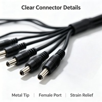 Cable Adaptador Divisor en Y de Corriente Continua con Aislamiento de PVC y Núcleo de Cobre Personalizado de Fábrica para Uso en Computadoras y Electrónica