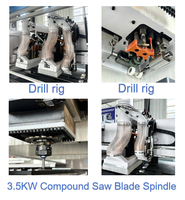 Nouvelle machine de perçage CNC à moteur six axes avec système de contrôle 3D, haute vitesse pour le poinçonnage, la découpe et la réalisation de rainures sur panneaux de meubles